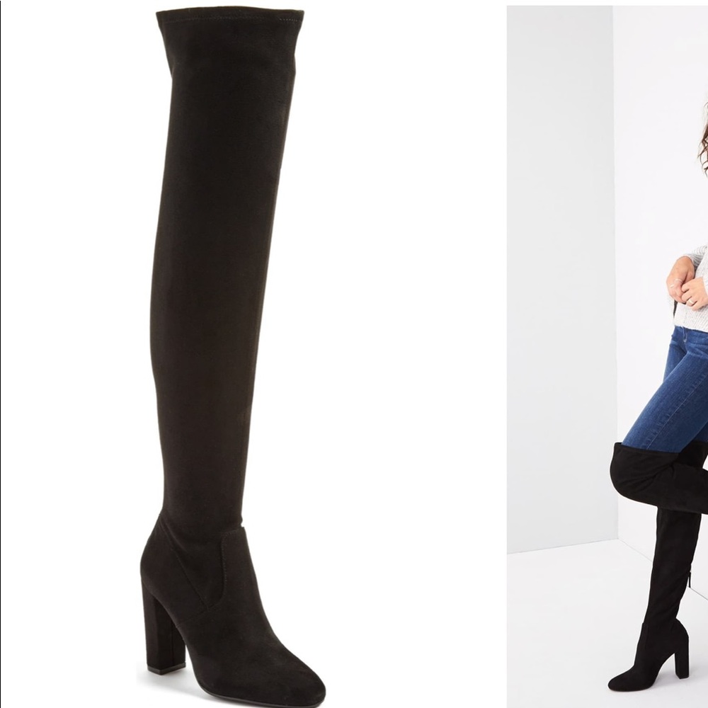 Suede Knee High Boots